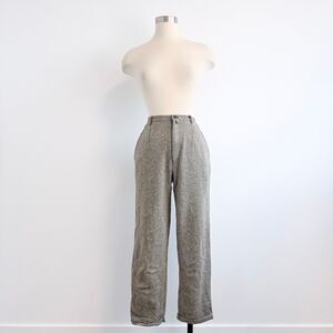 Vintage Guess High Waisted Pants Grey Straight Leg 24” XS Herringbone